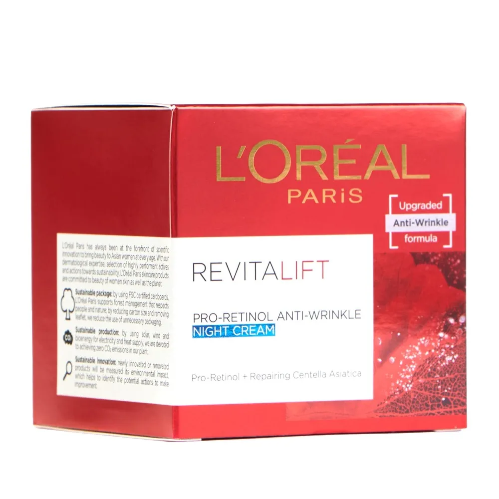 L'Oreal Revitalift Pro-Retinol Anti-Wrinkle Night Cream 50ml