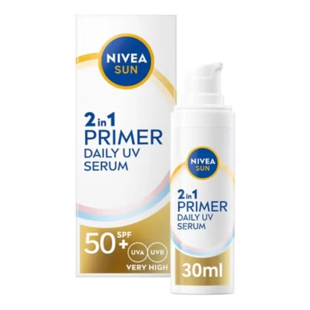 NIVEA SUN UV Face 2in1 Daily Primer Face Serum SPF 50+ 30ml