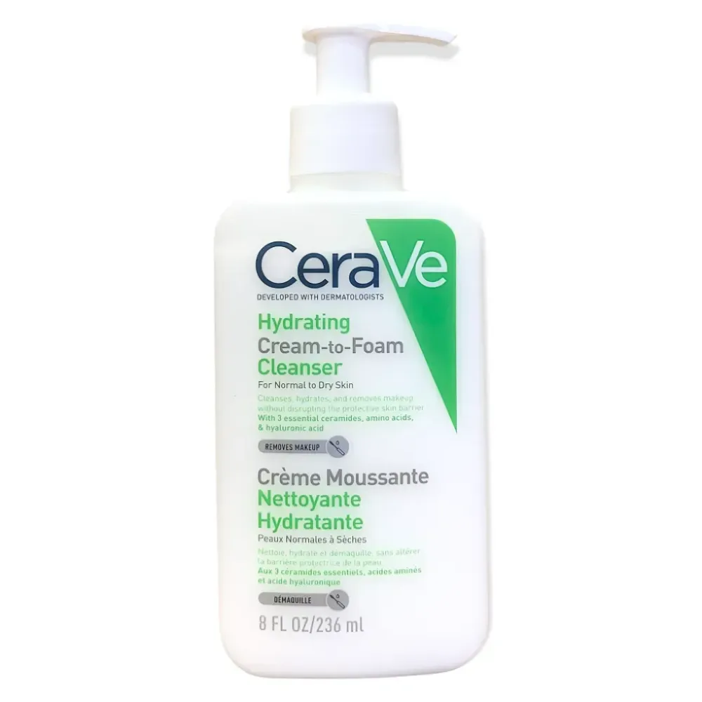 CeraVe Hydrating Cream-to-Foam Cleanser with Amino Acids 236ml