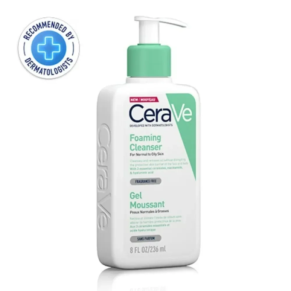 CeraVe Foaming Cleanser with Niacinamide for Normal to Oily Skin 236ml