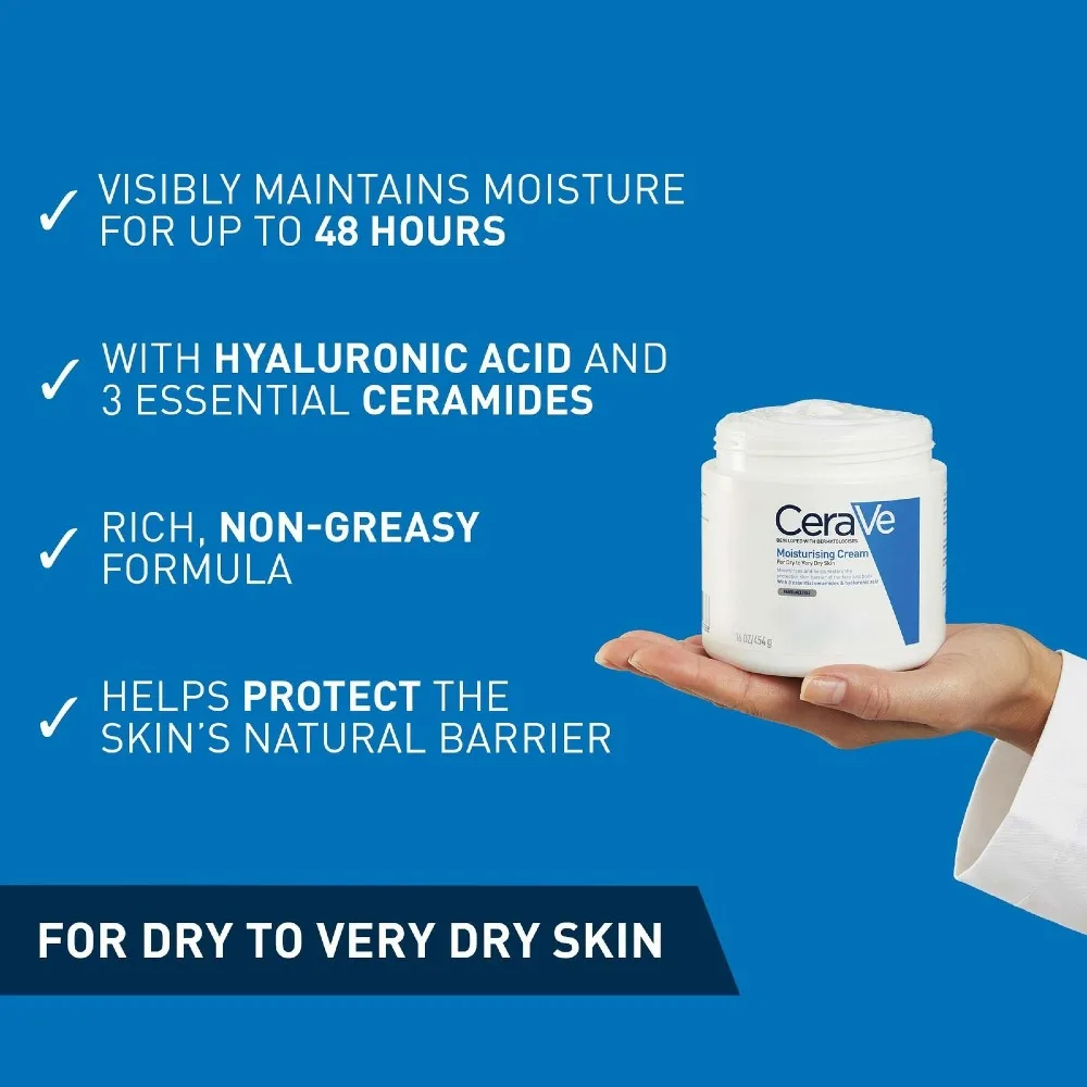 CeraVe Moisturising Cream Pot with Hyaluronic Acid &amp; Ceramides